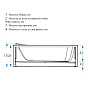 панель для ванны фронтальная Standard/Salsa 150х54 MELODIA MPL00815054 - №1