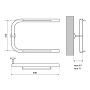 полотенцесушитель MELODIA Moon Shelf 32х50 П-образный б/кронштейна MTRMS3250 - №1