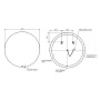 зеркало ECLIPSE smart 90x90 с подсветкой круглое Cersanit - №2