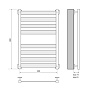 полотенцесушитель MELODIA Square 50х80 П8_4*4 MTRSQ5080 - №1