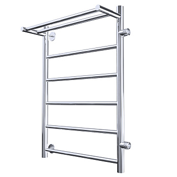 полотенцесушитель MELODIA Shelf 50х80х1" П6 м/о 50 бок.подкл. правое с полкой MTRSH5080