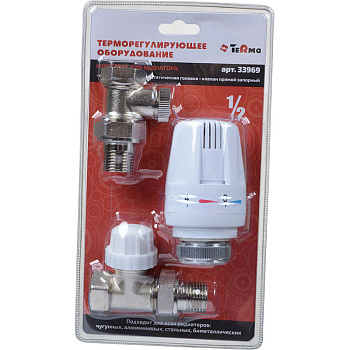 комплект термост. д/радиатора прямой 1/2" TeRma (33969)