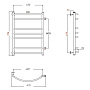 полотенцесушитель MELODIA Classica 40х80х1" П7 м/о 60 бок.подкл. MTRCA4080 - №1