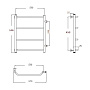 полотенцесушитель MELODIA Victory 50х60х1" П4 м/о 50 бок.подкл. MTRVY5060 - №1