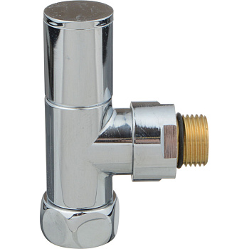 кран для полотенцесушителя угловой 1/2"*3/4" с ручной регулировкой (круглая ручка) TeRma 33680
