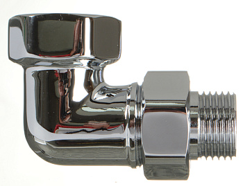 уголок 3/4"*1/2" в/н для полотенцесушителя со сгоном (пара) (01509) - №1