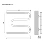 полотенцесушитель MELODIA Simple М-образный б/кронштейна 50х60х1" MTRSP5060 - №1