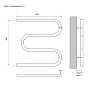 полотенцесушитель MELODIA Simple М-образный б/кронштейна 60х60х1" MTRSP6060 - №1